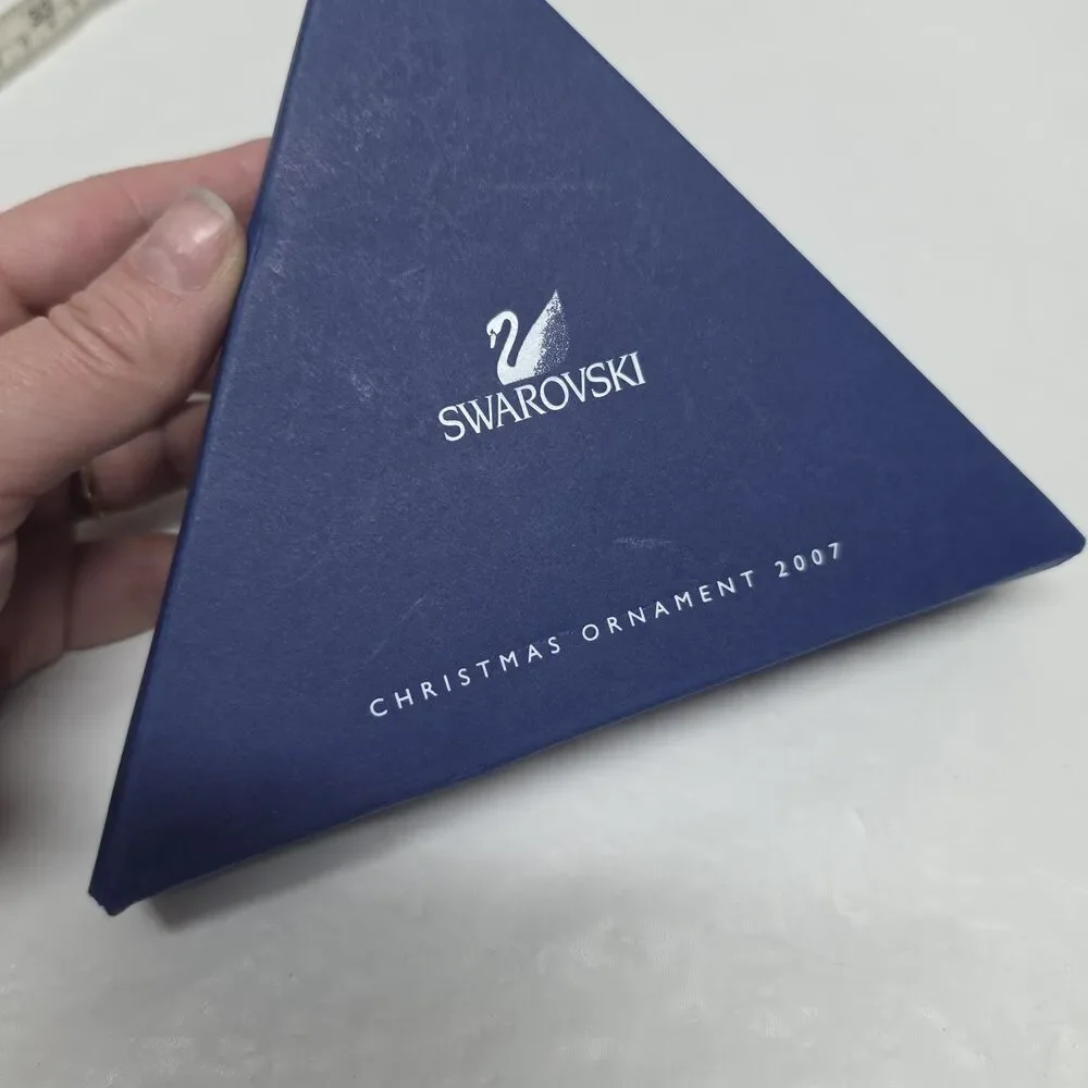 SWAROVSKI 2007 Holiday Ornament Crystal Snowflake Christmas Star in Box